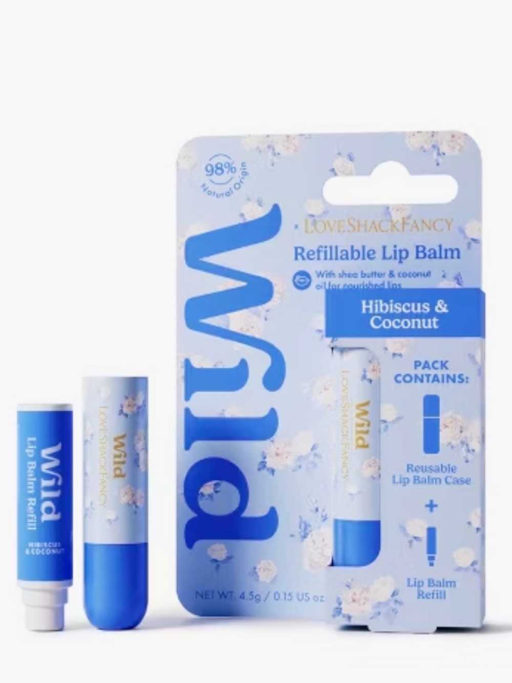 NEW LoveShackFancy Lip Gloss Refillable Balm SET Hibiscus Coconut Everblooming